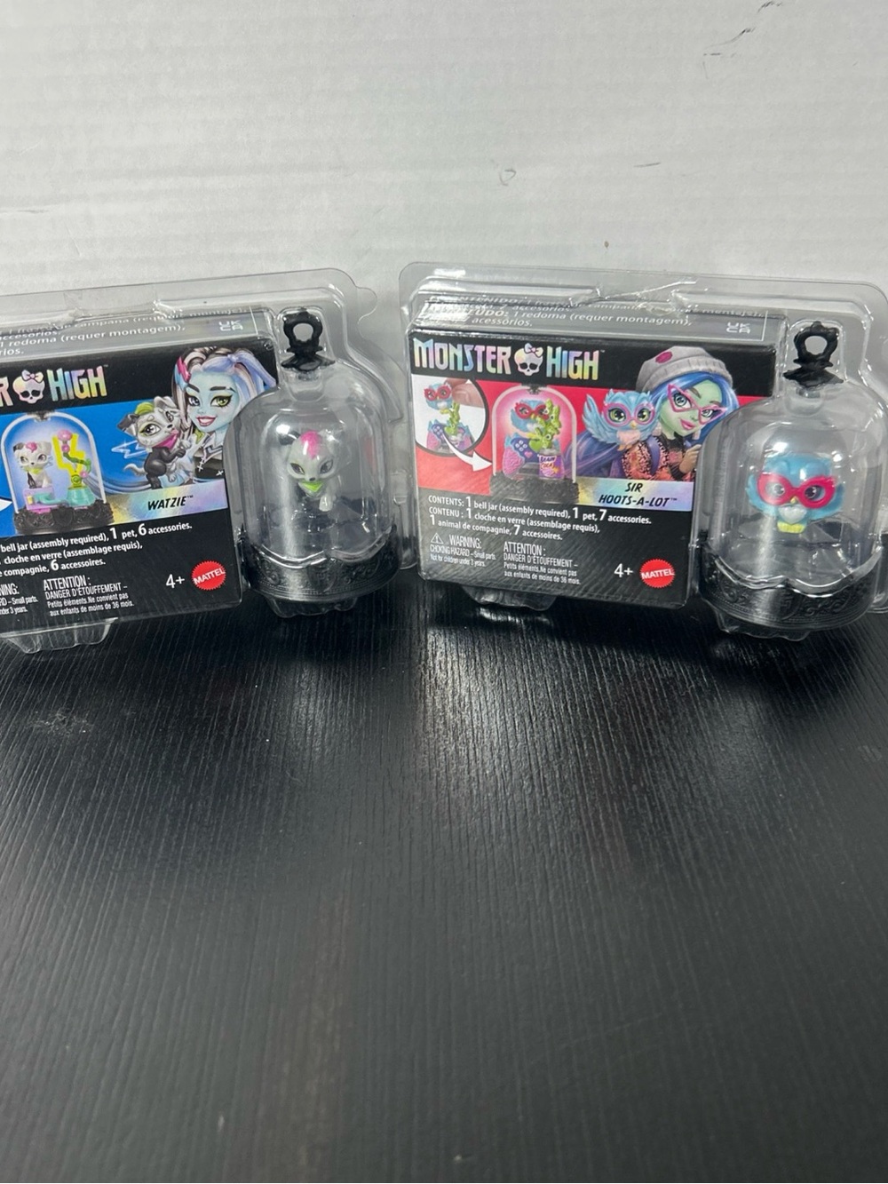 Monster High Mini Pet figures Sir Hoots a lot and Watzie both new